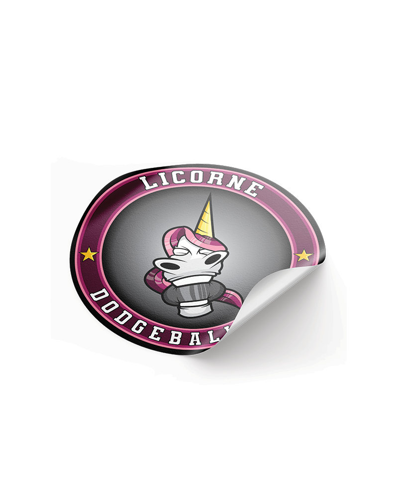 Sticker Licorne Dodgeball Club - Akka Sports