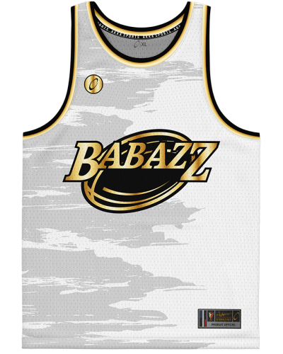 Maillot Basket Signature© Blanc BABAZZ SEVENS - Akka Sports